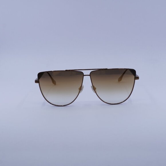 Victoria Beckham VB239S 230 Sunglasses Brown Aviator Frame, Brown Lenses - Picture 4 of 11